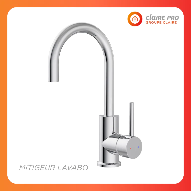 MITIGEUR LAVABO BEC HAUT - Marque : CLAIRE PRO