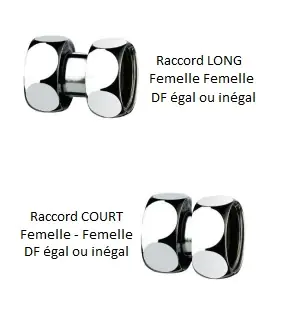 Raccord DF Chromé